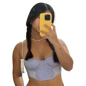 UO Out from Under Lilac Corset Top